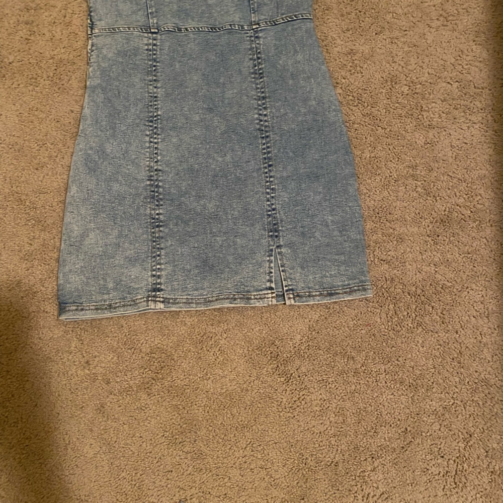 Entro Light Blue Denim Fabric-Size S - Picture 4 of 4